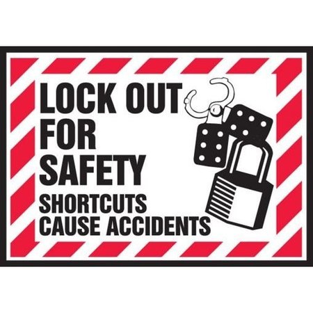 ACCUFORM LOCKOUT  TAGOUT SAFETY LABELS 3 LLKT501XVE LLKT501XVE